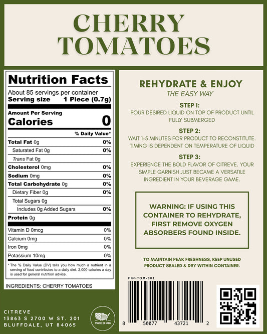 Freeze-Dried Cherry Tomatoes