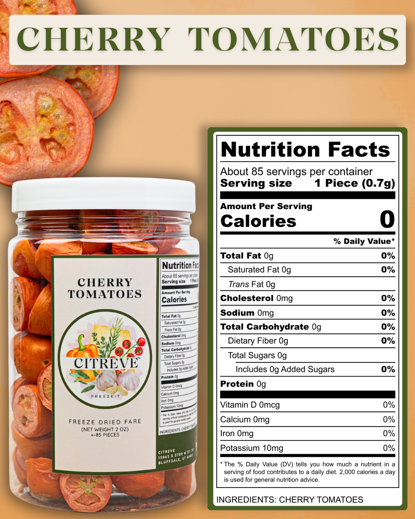 Freeze-Dried Cherry Tomatoes