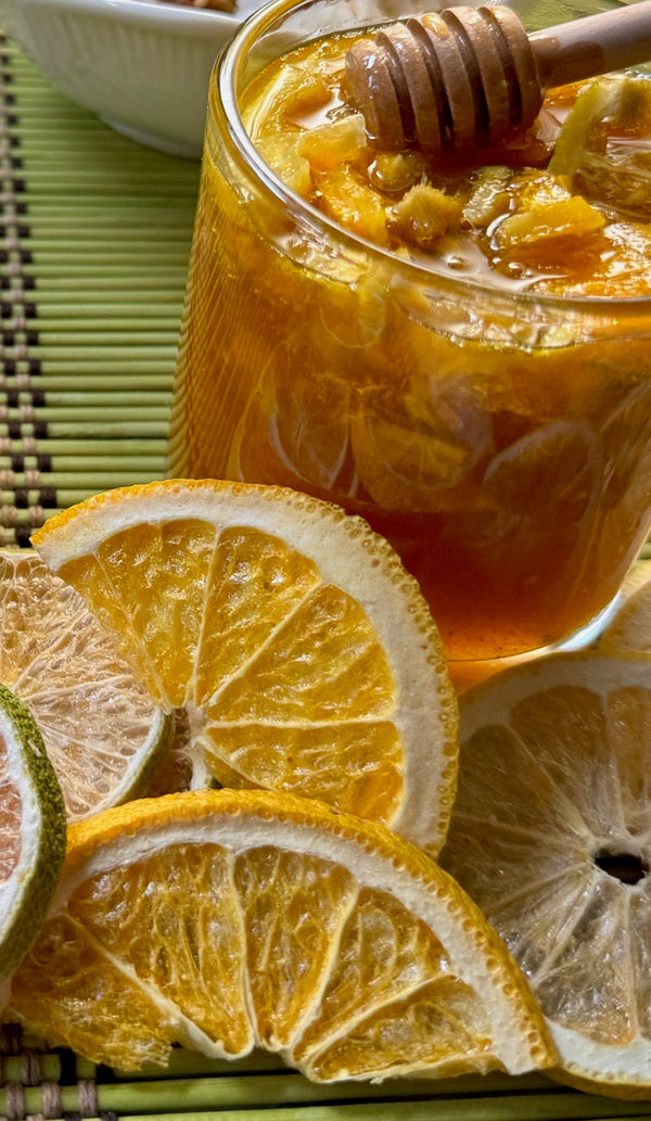 Fermented Golden Citrus Ginger Honey