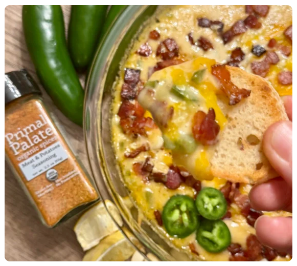 Cheesy Jalapeno Popper & Bacon Dip