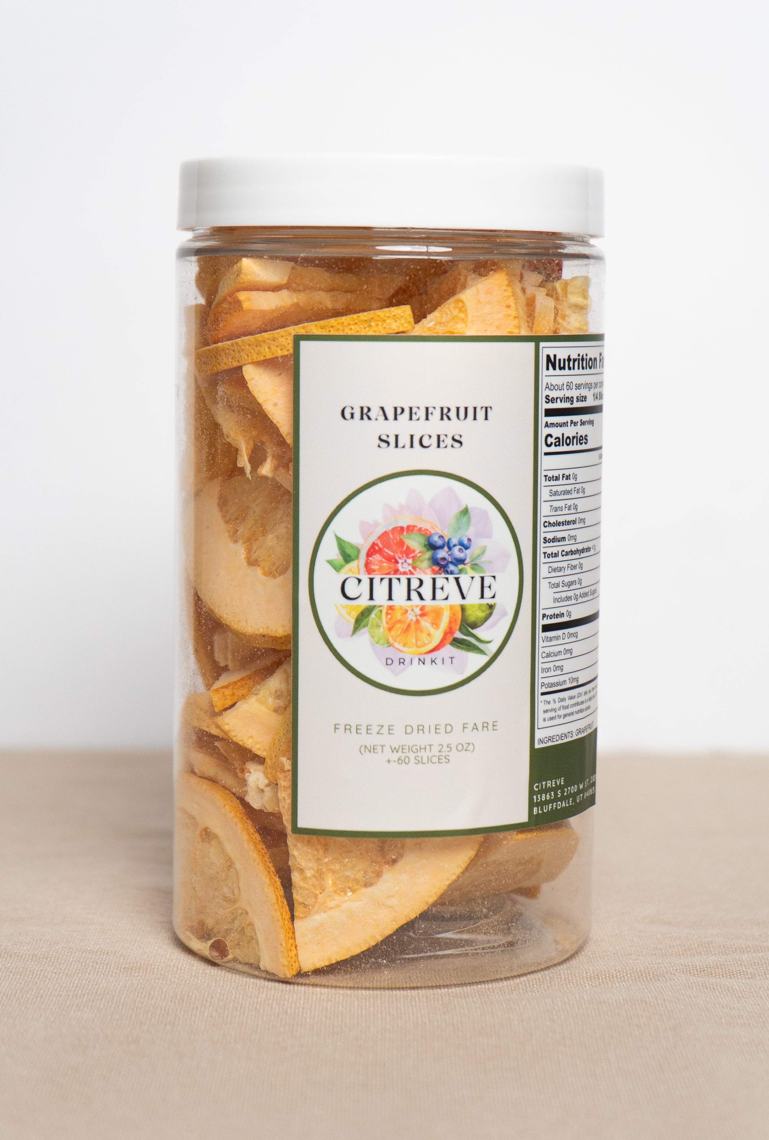 Freeze-Dried Grapefruit Slice
