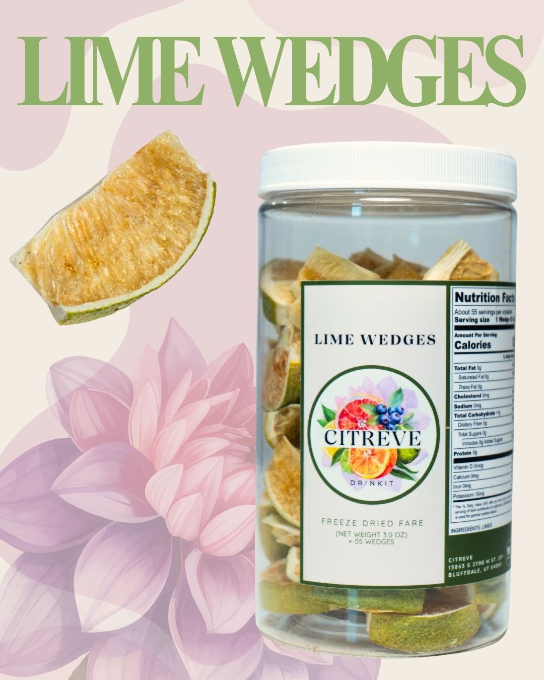 Freeze-Dried Lime Wedges