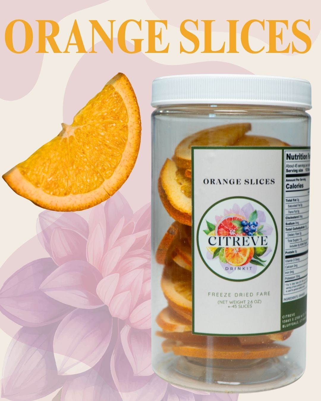 Freeze-Dried Orange Slices