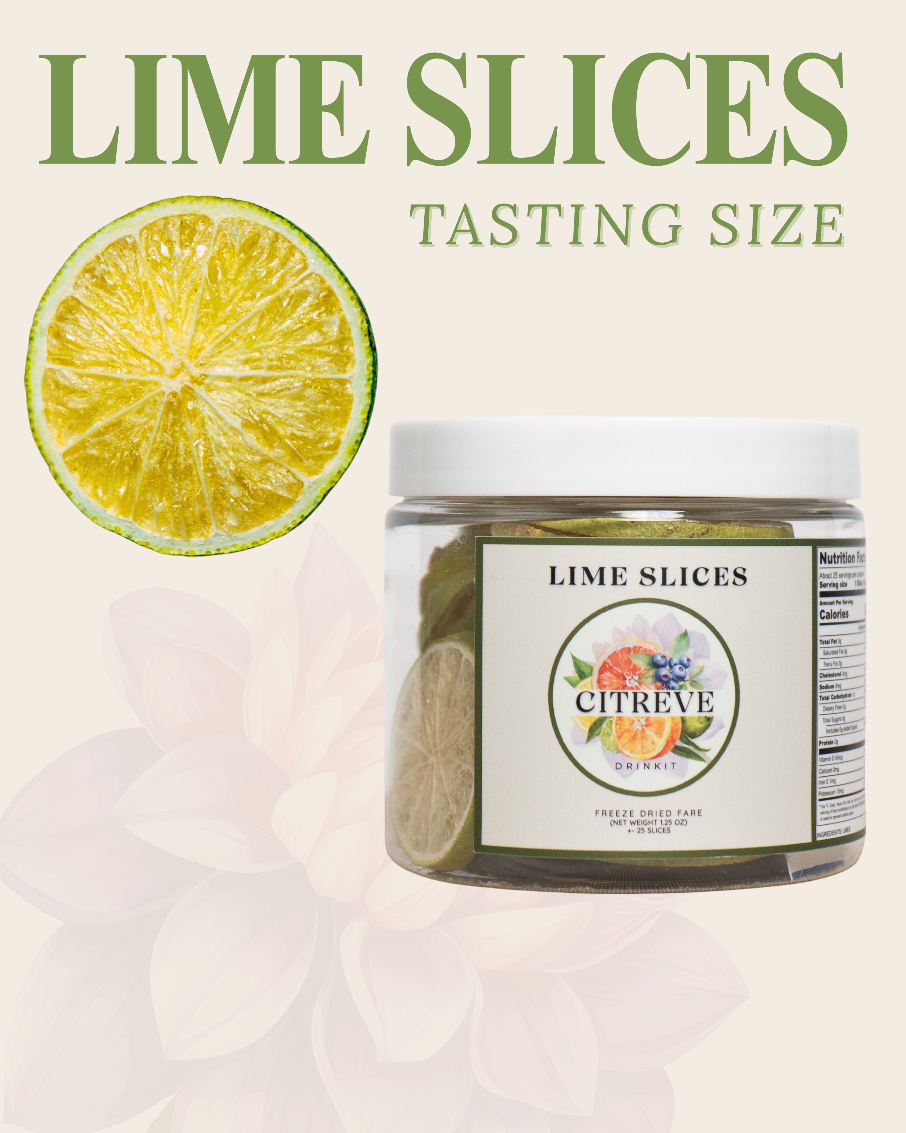 Tasting Size - Freeze-Dried Lime Slices
