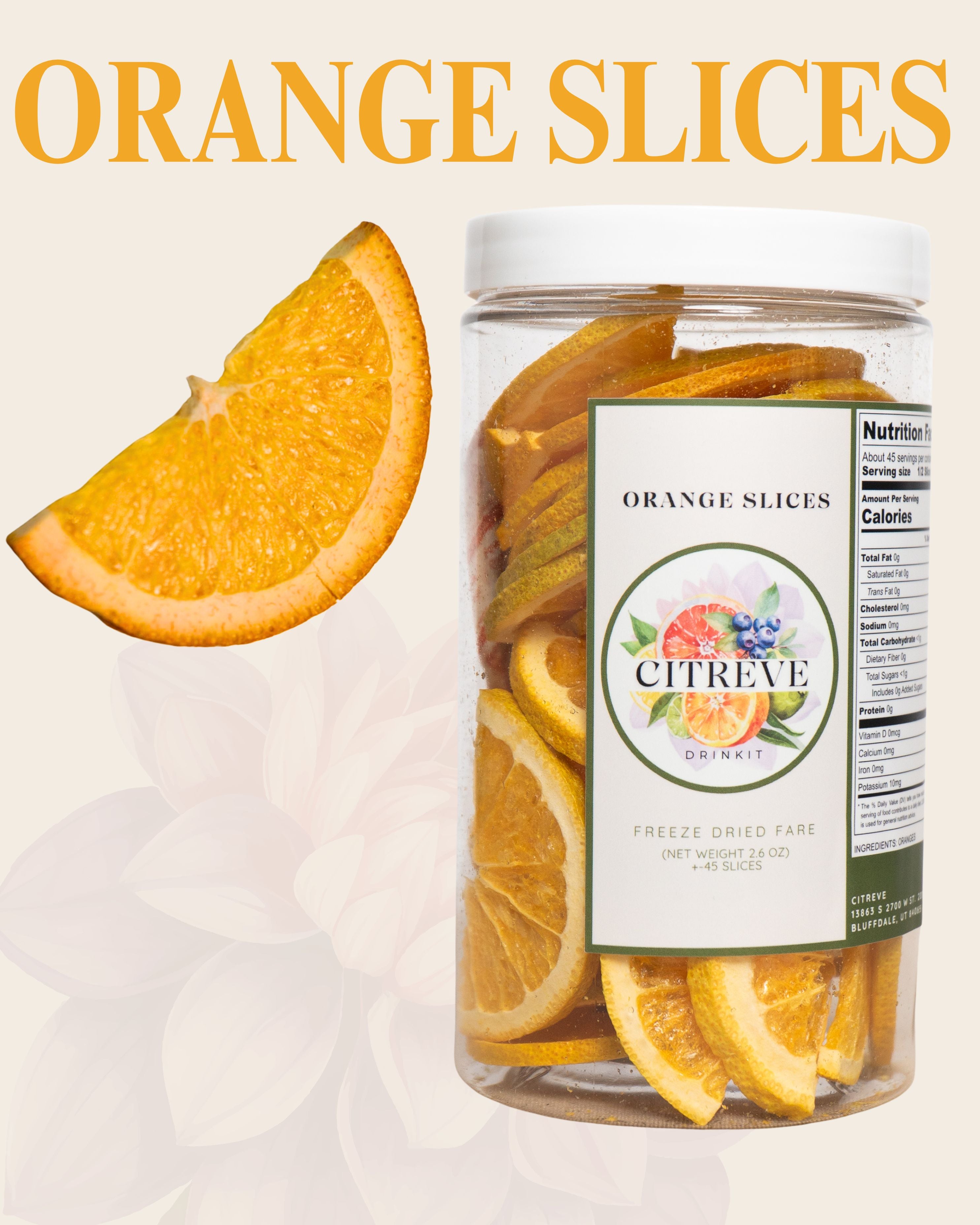 Freeze-Dried Orange Slices