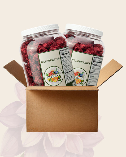 Bulk Case: 2 Bulk Jars - FD Raspberries