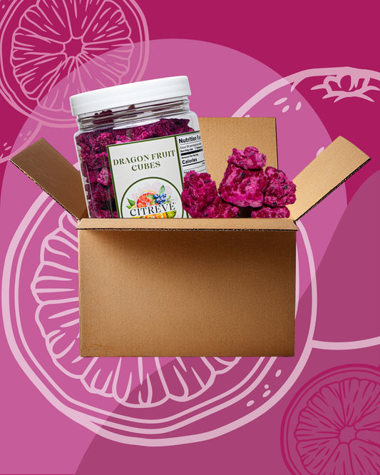 Case- Freeze Dried Dragon Fruit Cubes