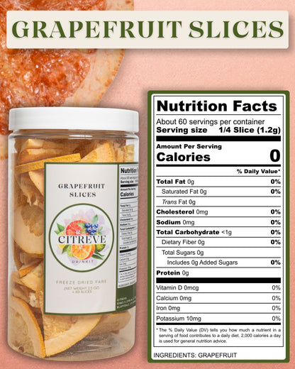 Freeze-Dried Grapefruit Slice
