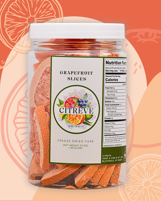 Freeze-Dried Grapefruit Slice
