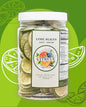 Freeze-Dried Lime Slices with Kosher Salt + Sugar