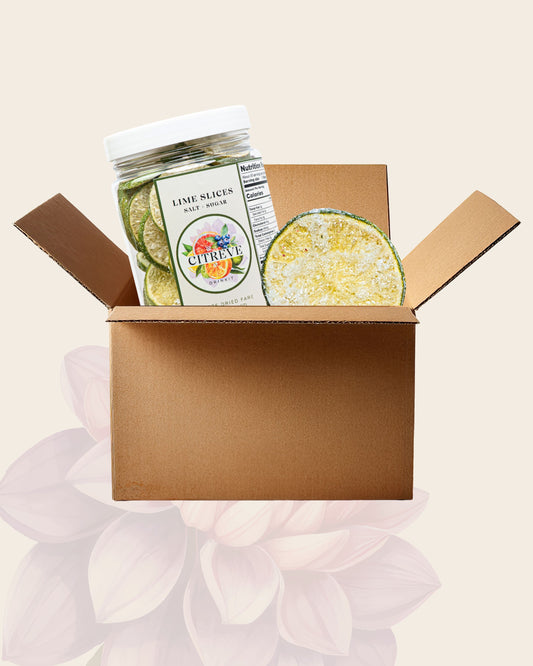 Case- Lime Slices with Kosher Salt + Sugar