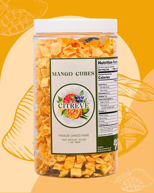Freeze Dried Mango Cubes