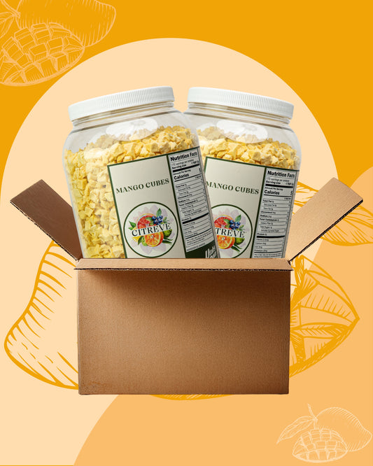 Bulk Case - Freeze Dried Mango Cubes