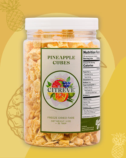 Freeze Dried Pineapple Cubes