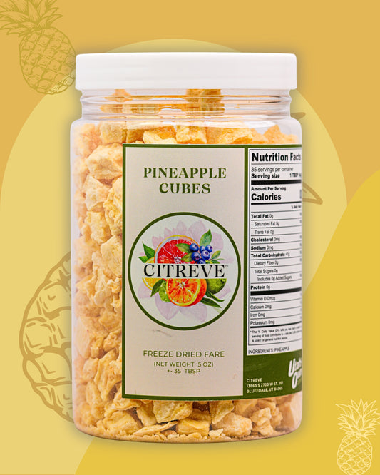 Freeze Dried Pineapple Cubes