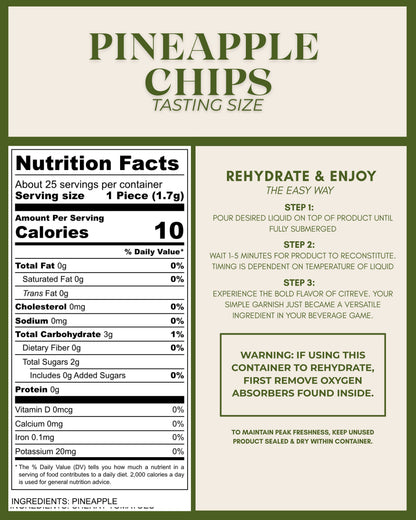 Tasting Size- Freeze-Dried Pineapple Chips
