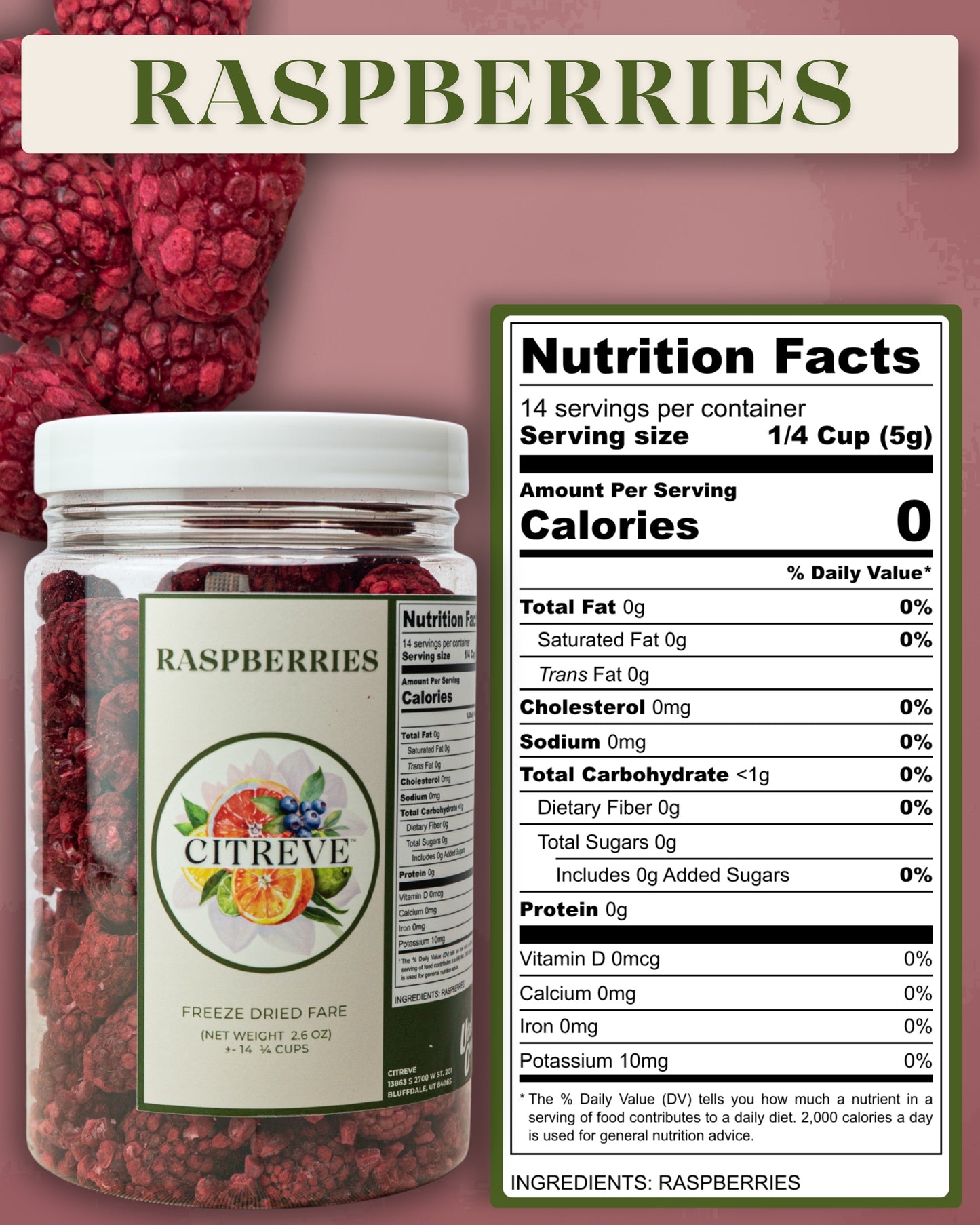 Freeze Dried Raspberries