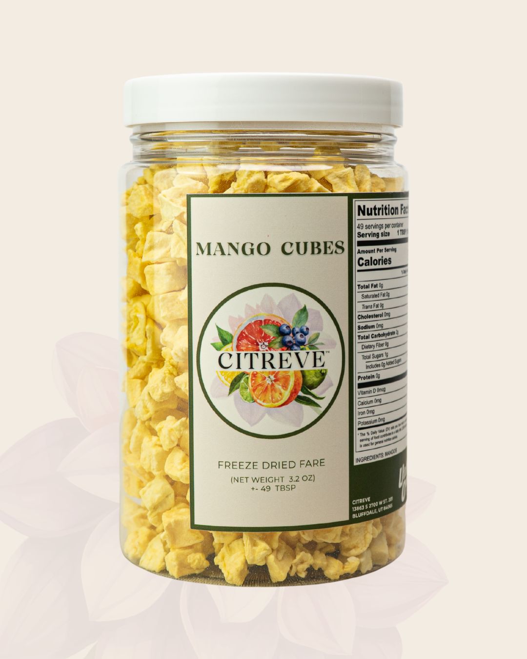 Freeze Dried Mango Cubes