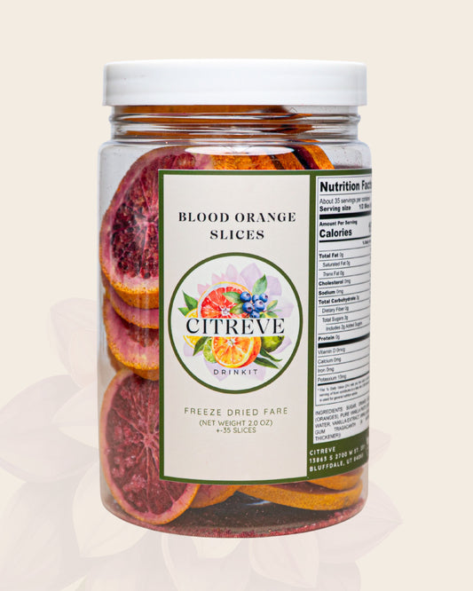 Freeze-Dried Blood Orange Slices