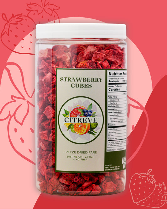 Freeze Dried Strawberry Cubes