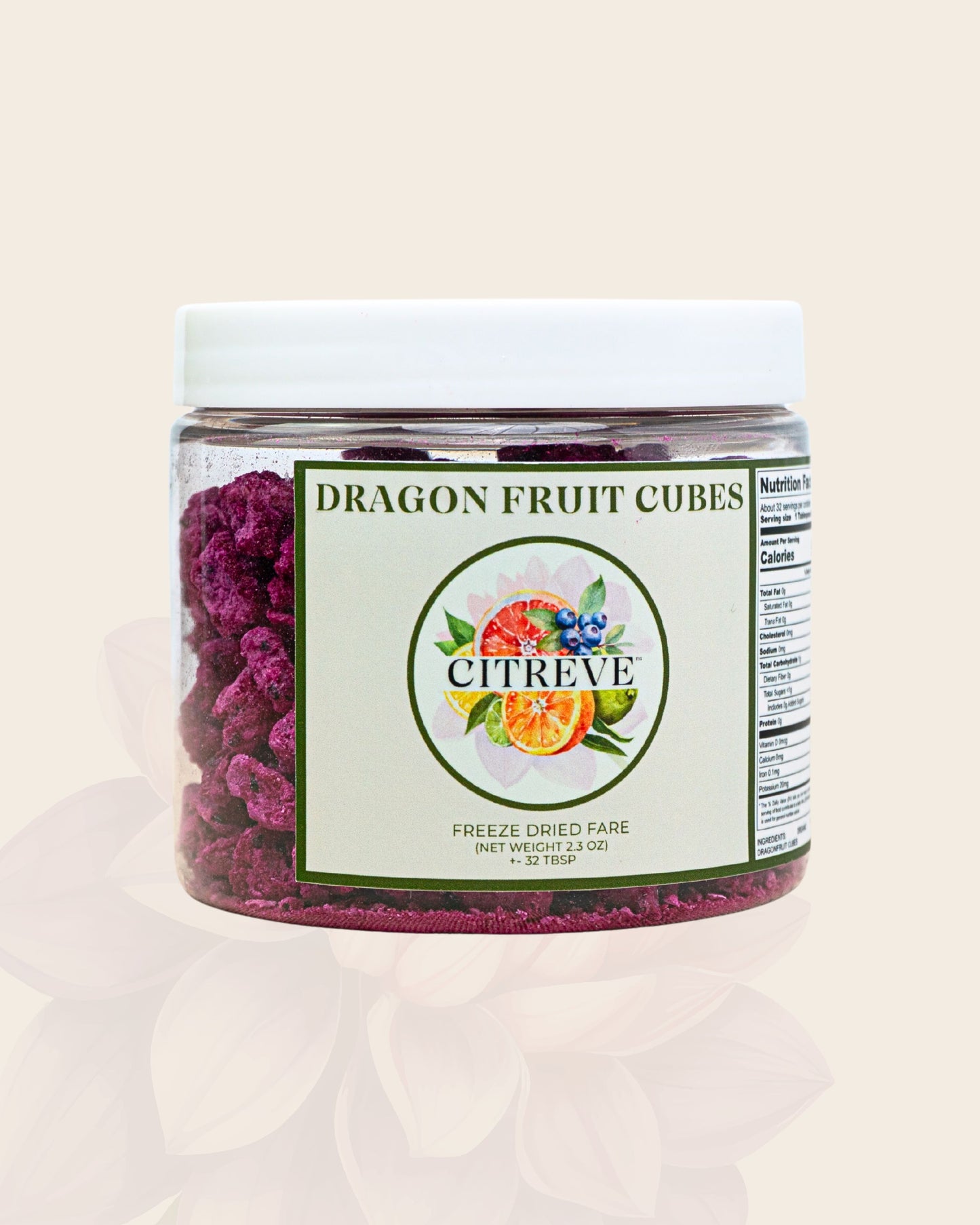 Tasting Case- Freeze-Dried Dragon Fruit Cubes