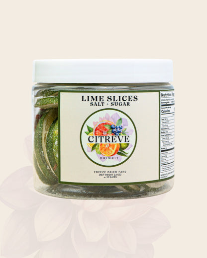 Tasting Case - Freeze-Dried Lime Slices w/ Kosher Salt + Sugar