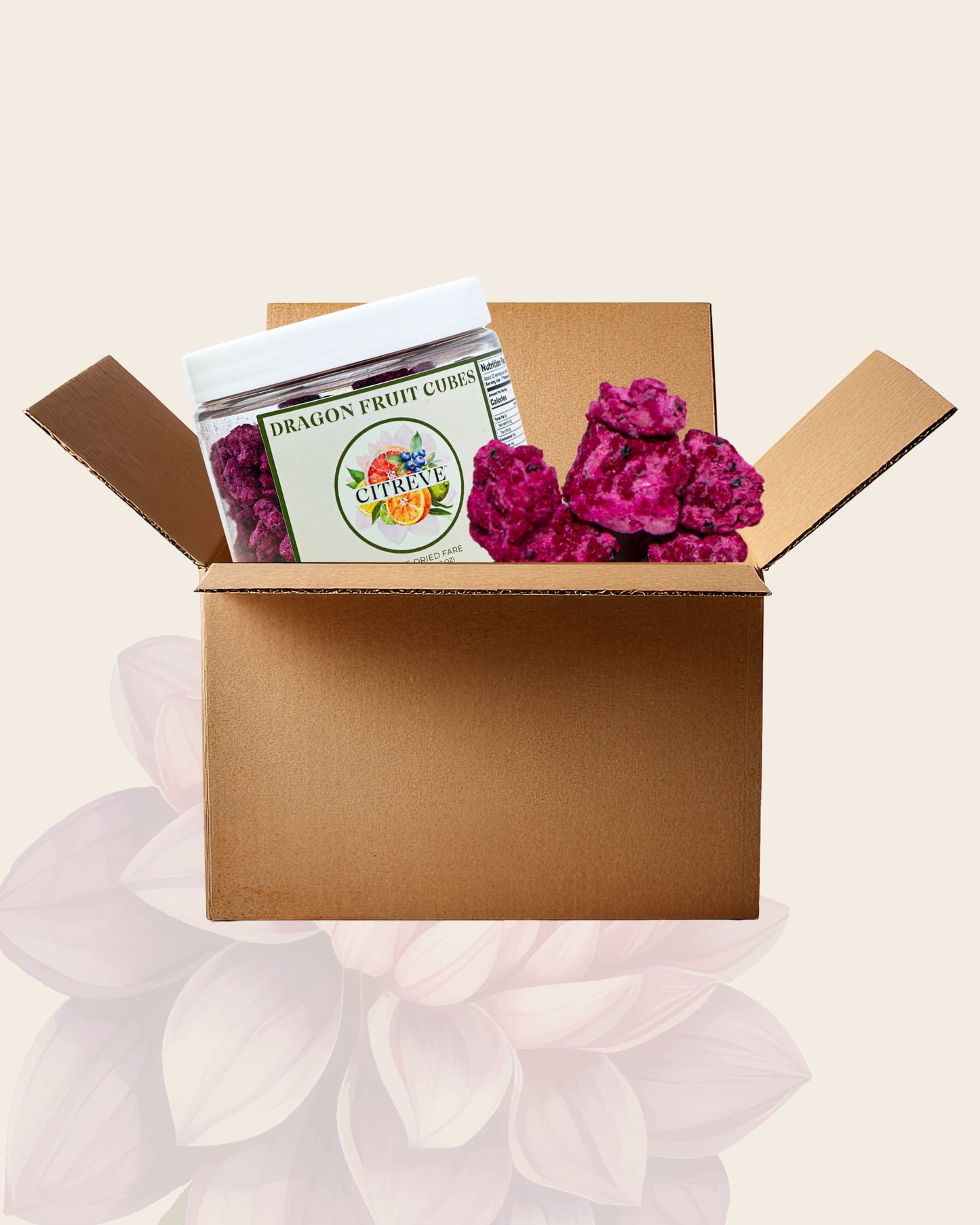 Tasting Case- Freeze-Dried Dragon Fruit Cubes