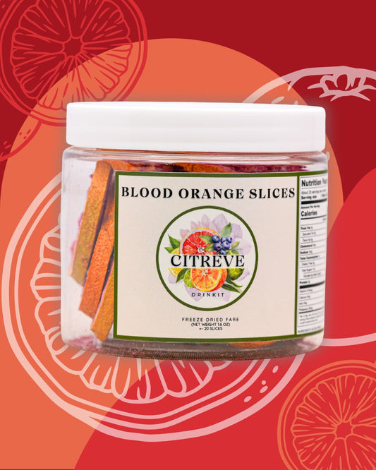 Tasting Size - Freeze-Dried Blood Orange Slices