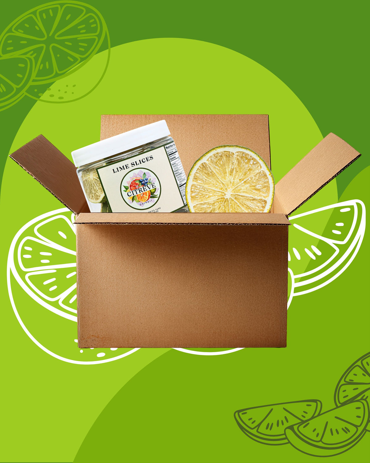Tasting Case - Freeze Dried Lime Slices