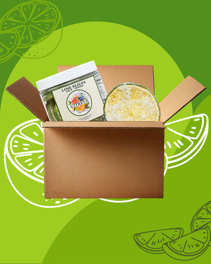 Tasting Case - Freeze Dried Lime Slices with Kosher Salt + Sugar