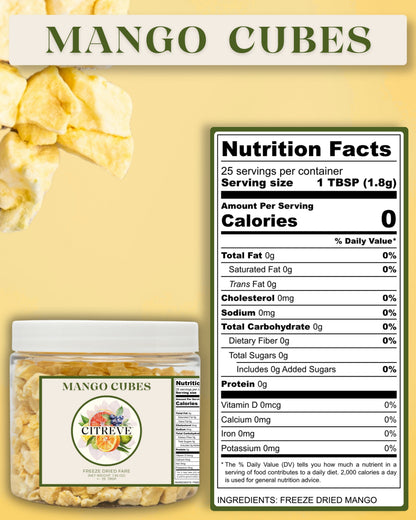 Tasting Size - Freeze Dried Mango Cubes