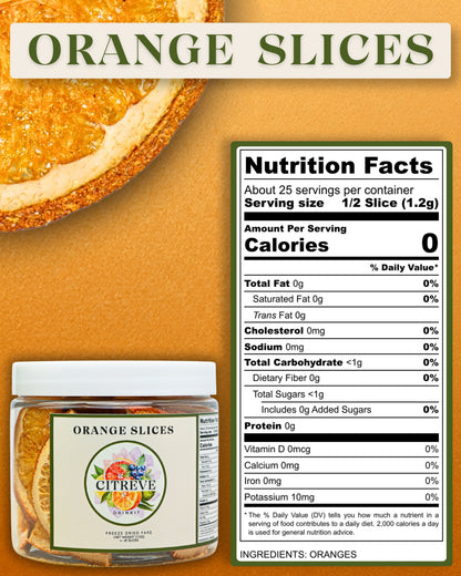 Tasting Size - Freeze-Dried Orange Slices