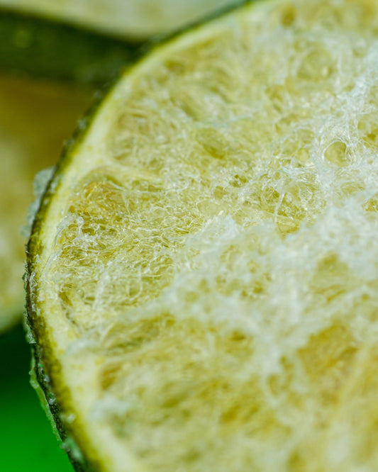 Freeze-Dried Lime Slices with Kosher Salt + Sugar
